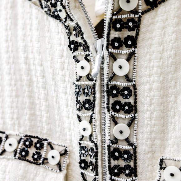 Chanel S/S 03 Beaded Zip Jacket - Picture 5 of 13